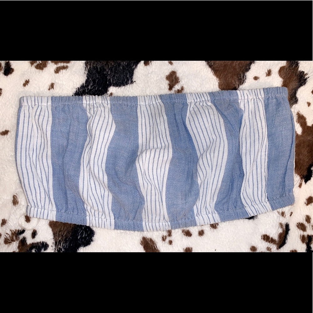 AE strapless crop top